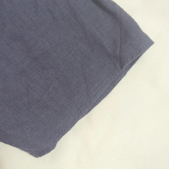 A&F Puff Sleeve Shine Cotton-Blend Square Neck Top, Color Blue Size XS - Picture 13 of 14